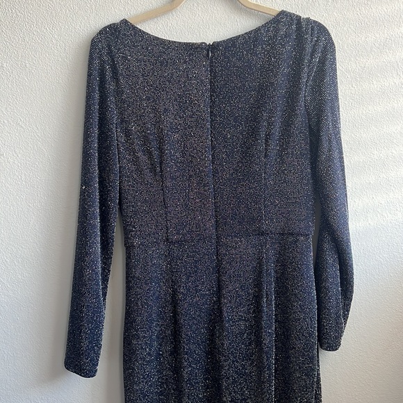 Glittery navy blue midi dress - Picture 6 of 6